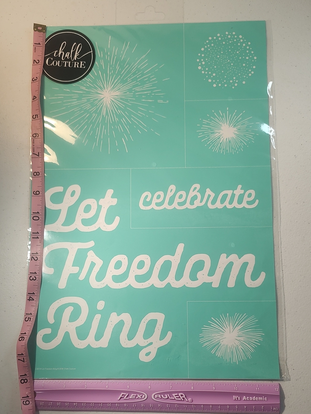 Chalk Couture Let Freedom Ring  Transfer Celebrate Fireworks